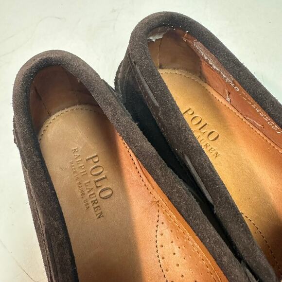 NWOT Rancourt & Co. x Polo Ralph Lauren Brown Suede Tassel Loafer Maine USA 8.5 - Picture 9 of 11